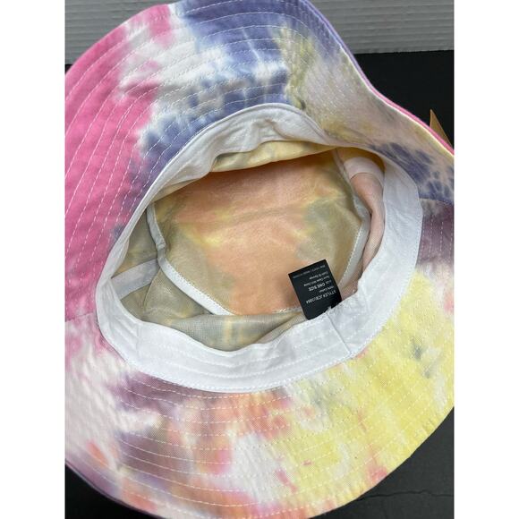 MIRMARU Catch Fish Not Feelings” Tie Dye Bucket Hat 100% Cotton - Picture 5 of 8